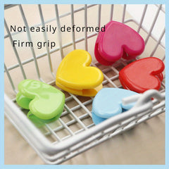 1pc Colorful Heart Clip Soft Sister Wind Photo Decoration Plastic Clip