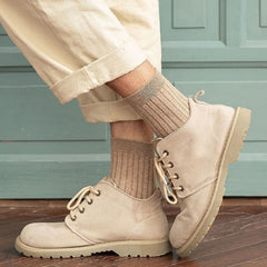 Men's Solid Crew Socks Breathable Casual Unisex Socks For Outdoor All Seasons