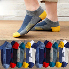 Men's Block Liner Anklets Socks Soft Breathable Sweat Absorbent Outdoor Wear