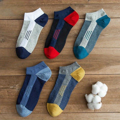 Men's Block Liner Anklets Socks Soft Breathable Sweat Absorbent Outdoor Wear