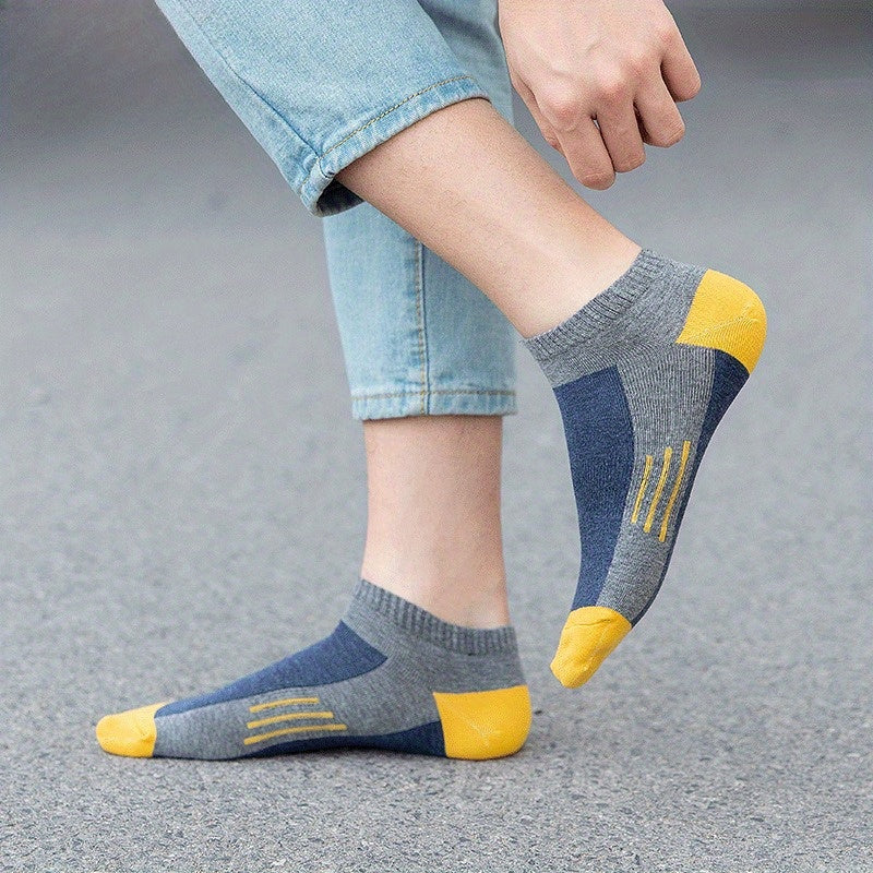 Men's Block Liner Anklets Socks Soft Breathable Sweat Absorbent Outdoor Wear