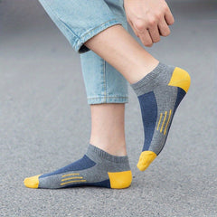 Men's Block Liner Anklets Socks Soft Breathable Sweat Absorbent Outdoor Wear
