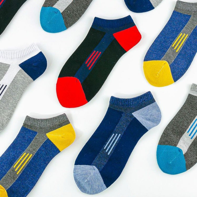 Men's Block Liner Anklets Socks Soft Breathable Sweat Absorbent Outdoor Wear