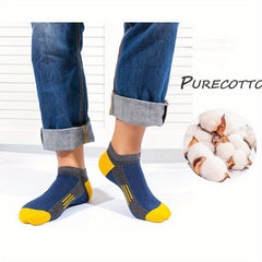 Men's Block Liner Anklets Socks Soft Breathable Sweat Absorbent Outdoor Wear