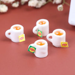 2pcs Dollhouse Coffee Cup Mini Kitchen Room Food Drink Home Tableware Decors