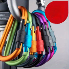 1pc Aluminum Carabiner D Ring Key Chain Clip Snap Hook Outdoor Camping