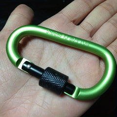 1pc Aluminum Carabiner D Ring Key Chain Clip Snap Hook Outdoor Camping