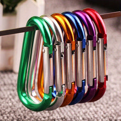 3pcs Outdoor D-shaped Spring Mountaineering Buckles