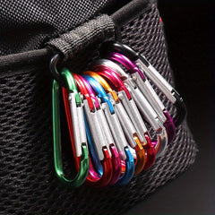 3pcs Outdoor D-shaped Spring Mountaineering Buckles