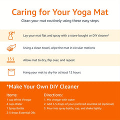 Extra Thick High Density Yoga Mat 183x61x0.6in with Carrying Strap