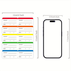 Coloured Freezer Labels Food Storage Stickers Removable For Containers