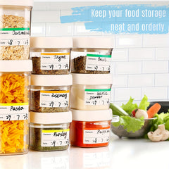 Coloured Freezer Labels Food Storage Stickers Removable For Containers