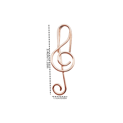 Musical Note Paper Clip Metal Stationery Binding