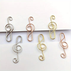 Musical Note Paper Clip Metal Stationery Binding