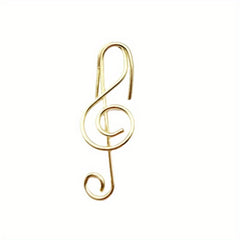 Musical Note Paper Clip Metal Stationery Binding
