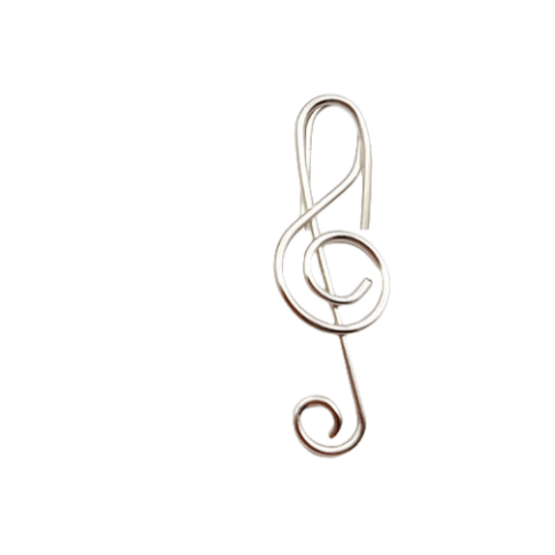 Musical Note Paper Clip Metal Stationery Binding