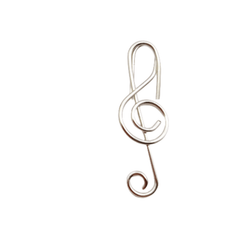 Musical Note Paper Clip Metal Stationery Binding