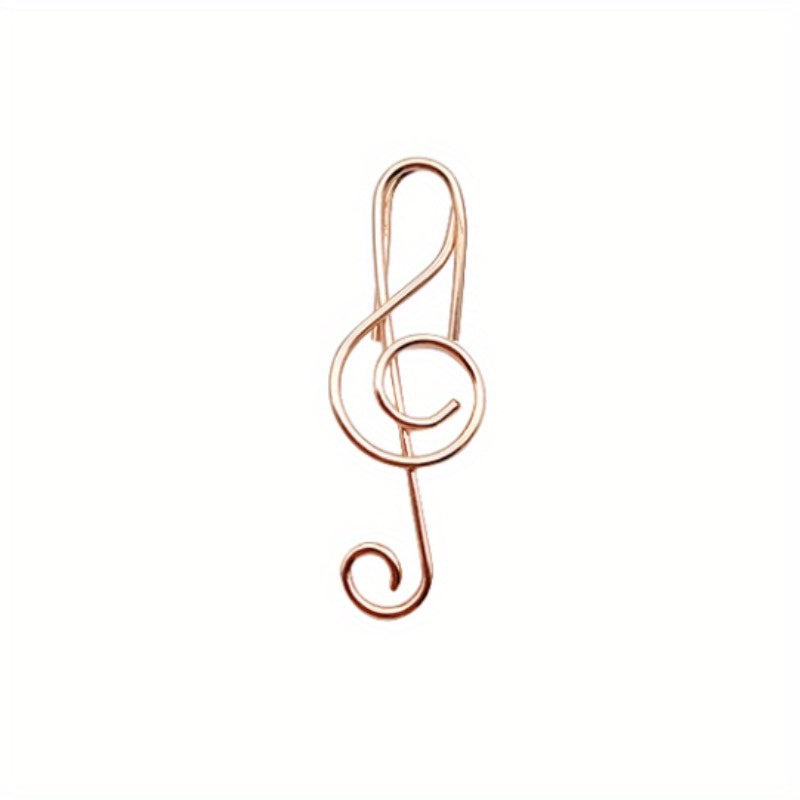 Musical Note Paper Clip Metal Stationery Binding