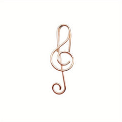 Musical Note Paper Clip Metal Stationery Binding