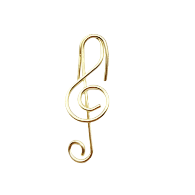 Musical Note Paper Clip Metal Stationery Binding