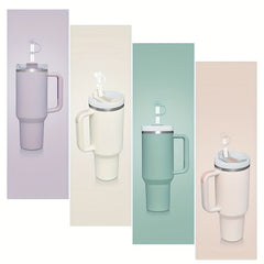 4pcs Reusable Straw Cover Dustproof Silicone Straw Cap