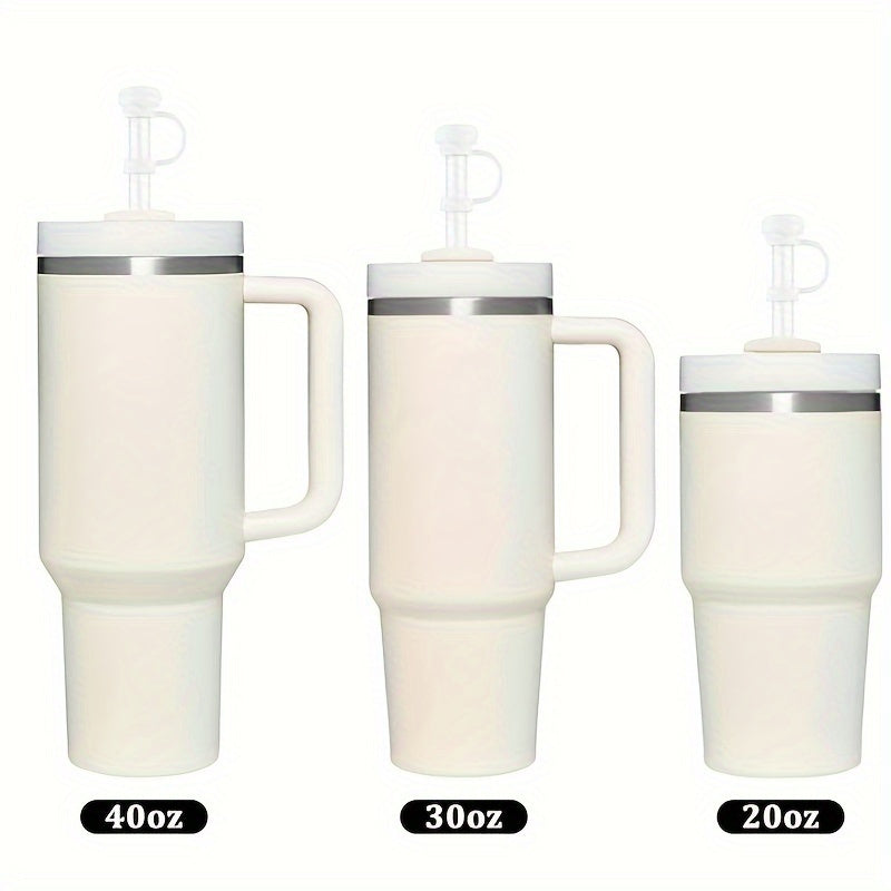 4pcs Reusable Straw Cover Dustproof Silicone Straw Cap