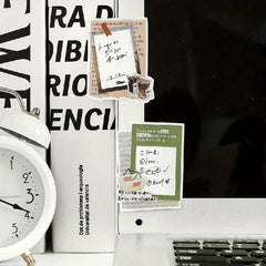 6 Sheets Writable Tape Sticky Note Paper Literary Style Journal Collage Decor