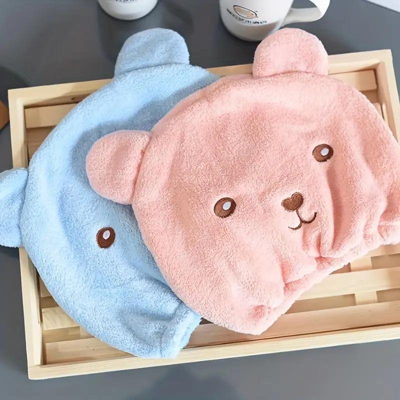 Cartoon Microfiber Hair Drying Towel - Quick Drying for Curly Long Thick Hair