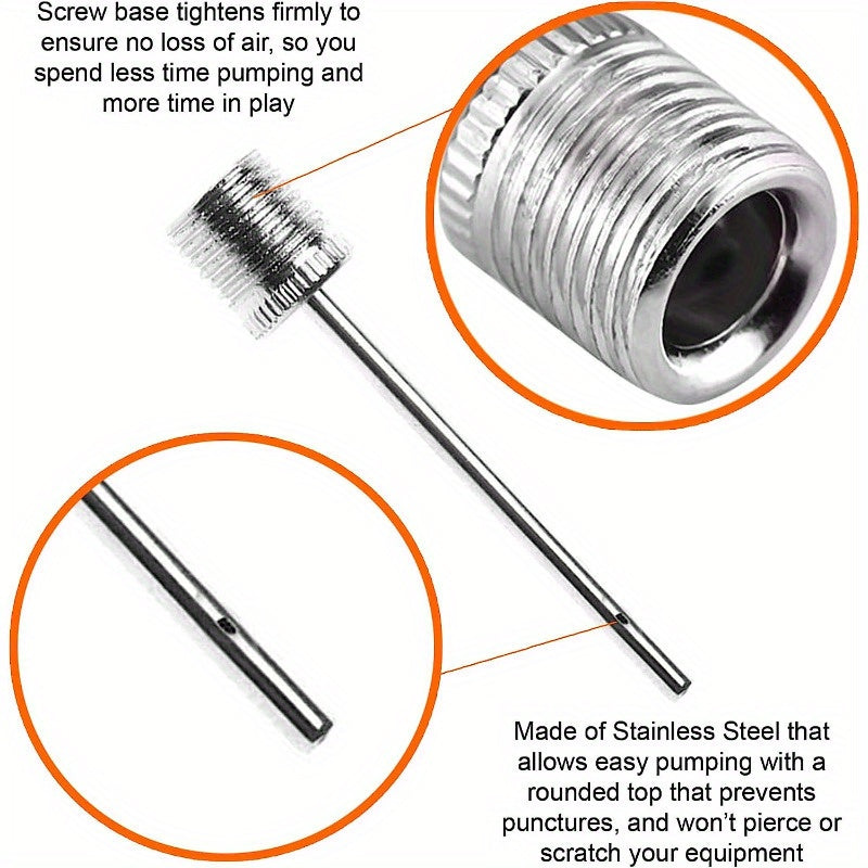 15pcs Stainless Steel Air Pump Needles for Football Basketball Volleyball