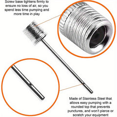 15pcs Stainless Steel Air Pump Needles for Football Basketball Volleyball