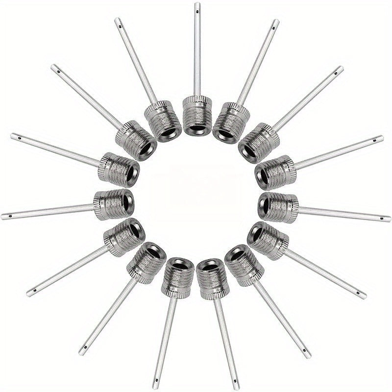 15pcs Stainless Steel Air Pump Needles for Football Basketball Volleyball