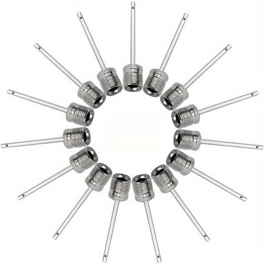15pcs Stainless Steel Air Pump Needles for Football Basketball Volleyball