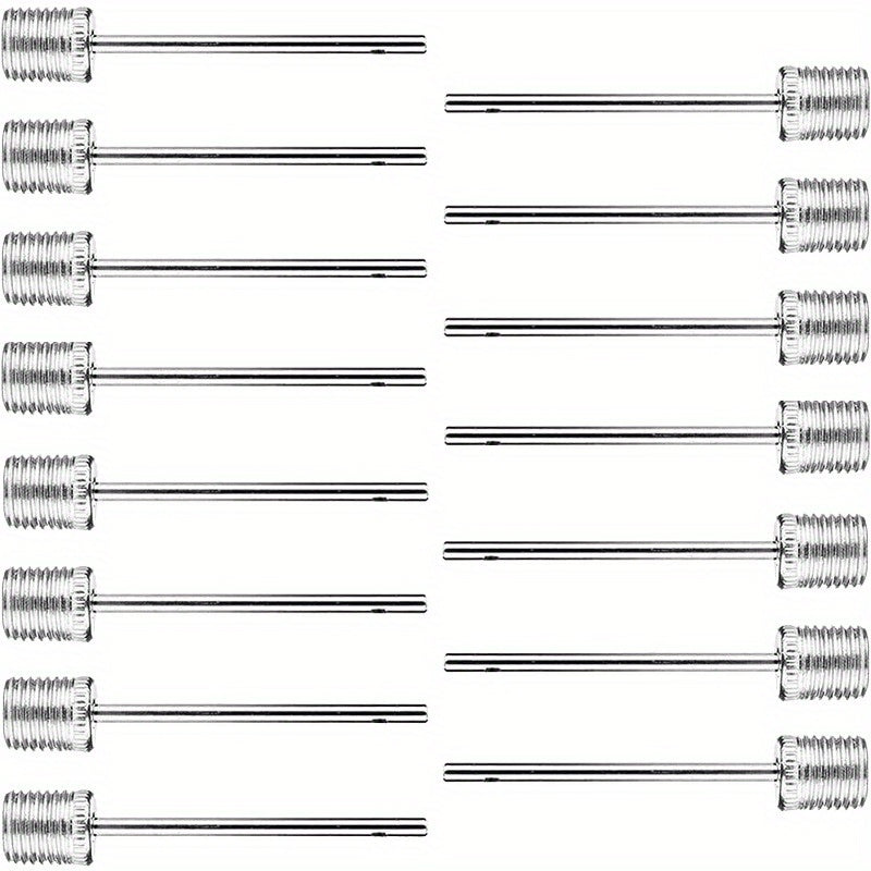 15pcs Stainless Steel Air Pump Needles for Football Basketball Volleyball