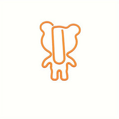 20pcs Bear Paper Clips Creative Model Paper Clip Student School Office