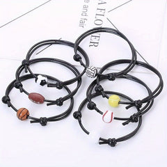 Adjustable Sports Rope Bracelets for Women Fans
