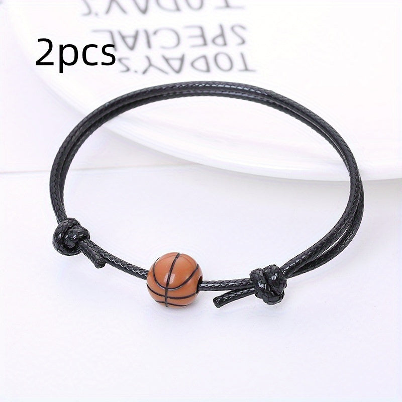 Adjustable Sports Rope Bracelets for Women Fans