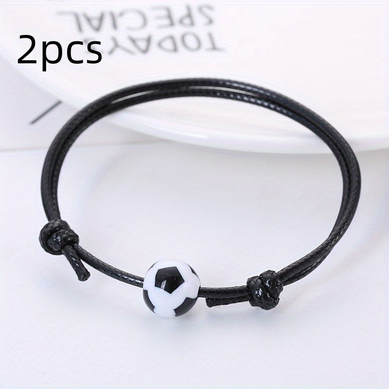Adjustable Sports Rope Bracelets for Women Fans
