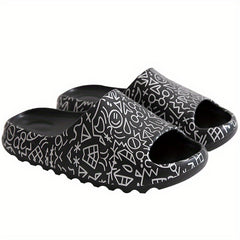 Geometric Cloud Slides Waterproof Anti-slip Slippers Indoor Outdoor