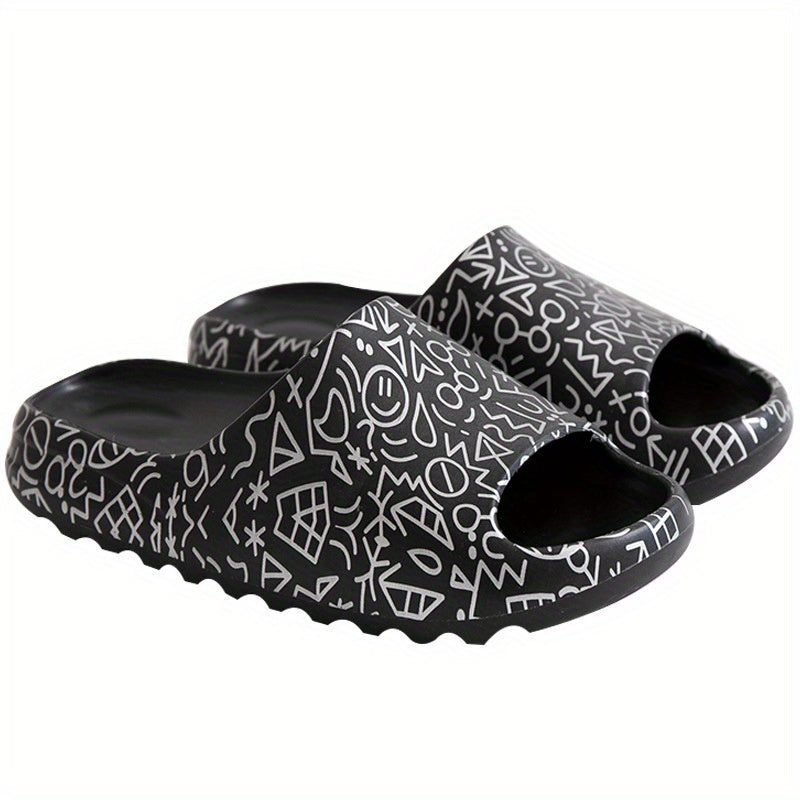 Geometric Cloud Slides Waterproof Anti-slip Slippers Indoor Outdoor