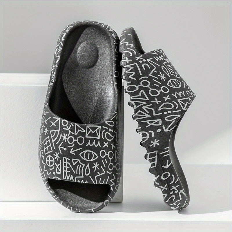 Geometric Cloud Slides Waterproof Anti-slip Slippers Indoor Outdoor