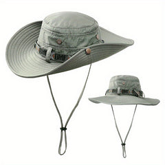 Summer Fisherman Hat Wide Brim Mesh Cap Outdoors Fishing Hat