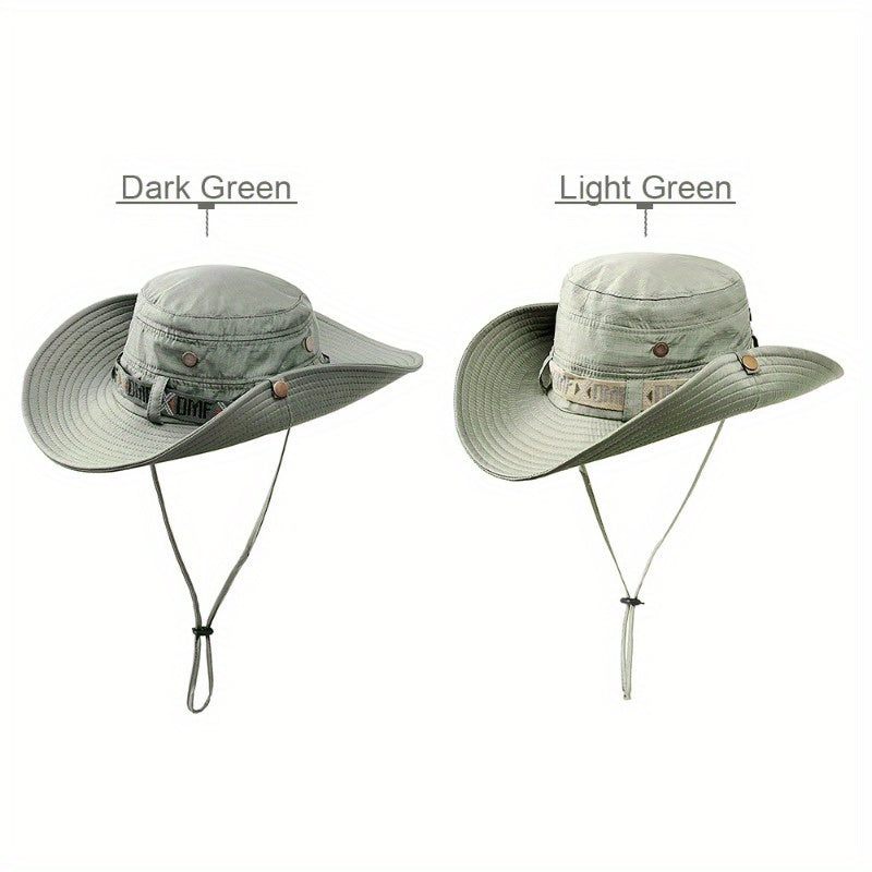 Summer Fisherman Hat Wide Brim Mesh Cap Outdoors Fishing Hat