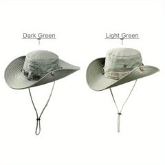 Summer Fisherman Hat Wide Brim Mesh Cap Outdoors Fishing Hat