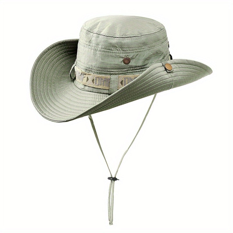 Summer Fisherman Hat Wide Brim Mesh Cap Outdoors Fishing Hat