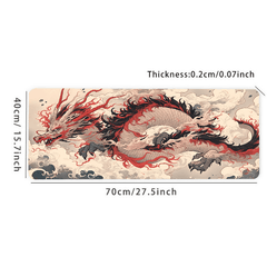 Dragon Pattern Mouse Mat Waterproof Office Mouse Pad