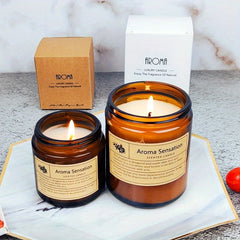 Scented Candle Fresh Light Soy Wax Glass Wedding Fragrance Candle