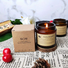 Scented Candle Fresh Light Soy Wax Glass Wedding Fragrance Candle