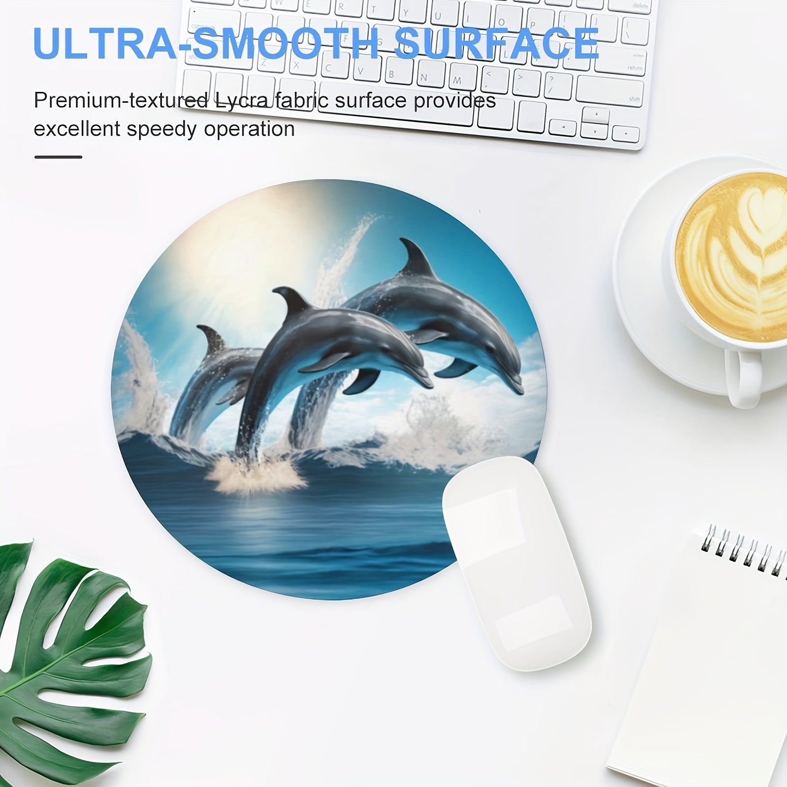 Dolphins E sport Mouse Pad Non slip Rubber Base Comfortable Waterproof