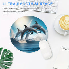 Dolphins E sport Mouse Pad Non slip Rubber Base Comfortable Waterproof