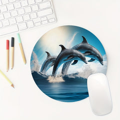 Dolphins E sport Mouse Pad Non slip Rubber Base Comfortable Waterproof